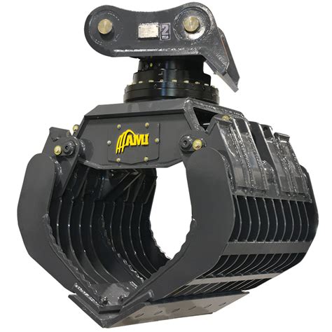 mini excavator grapples|rotating grapple for mini excavator.